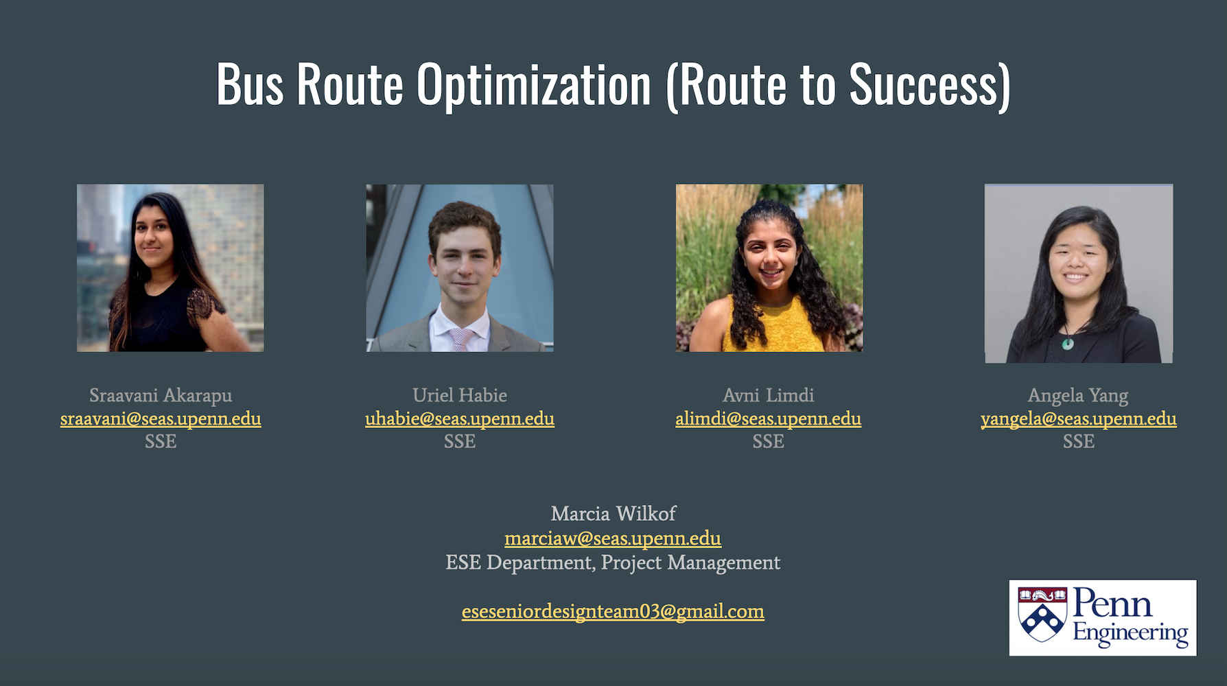 ESE Senior Design Electrical and Systems Engineering