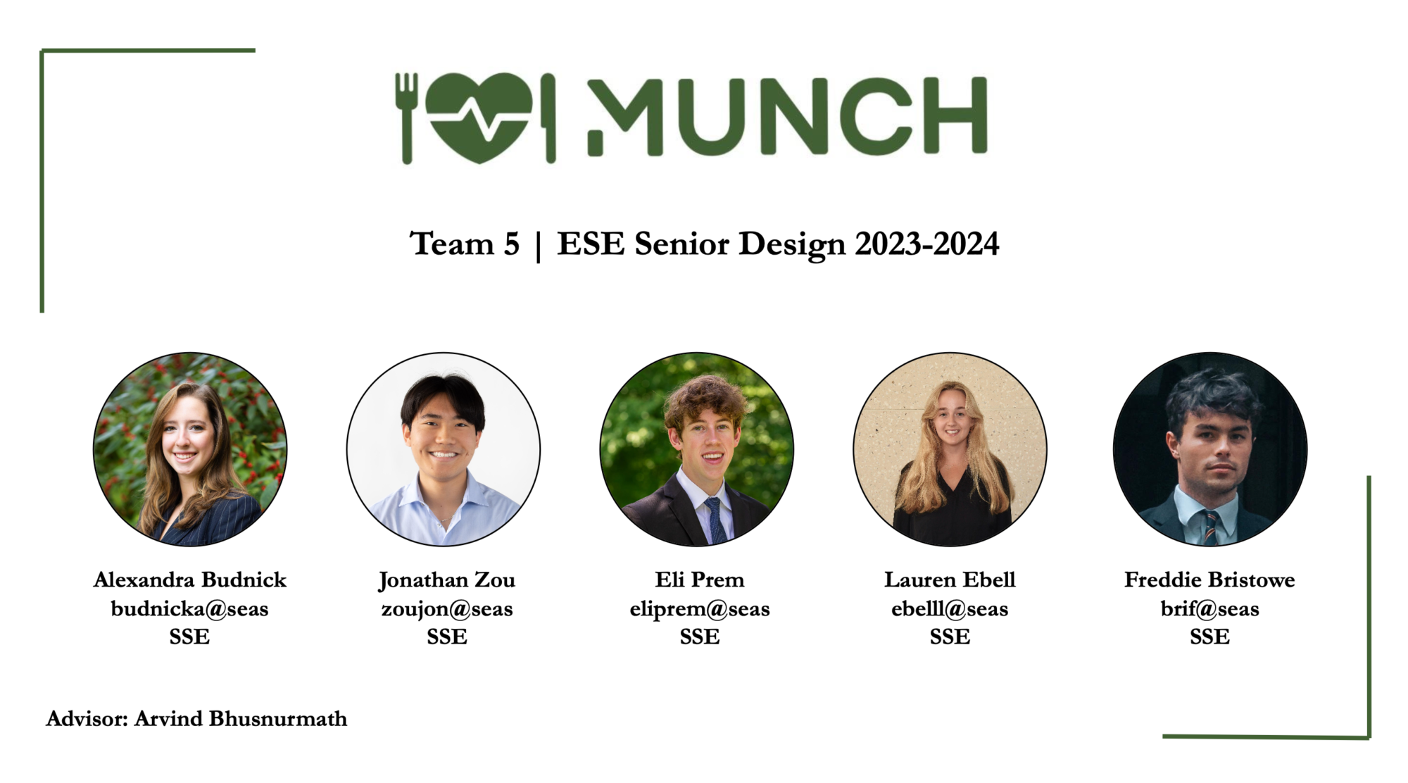 ESE Senior Design Electrical and Systems Engineering